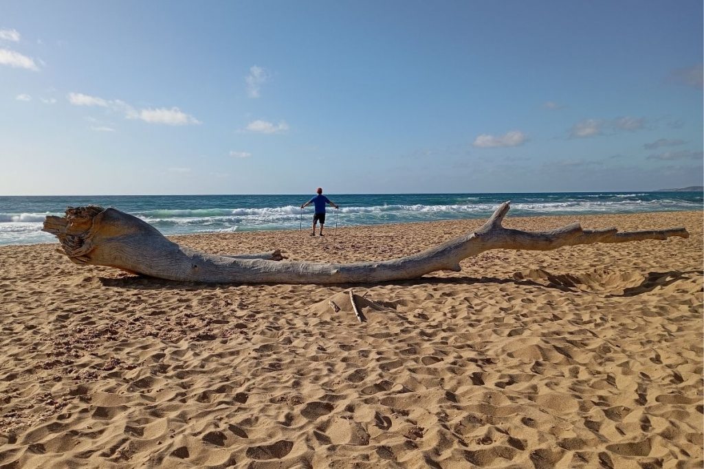 Dunes de sable en Sardaigne en septembre, grands espaces naturels 