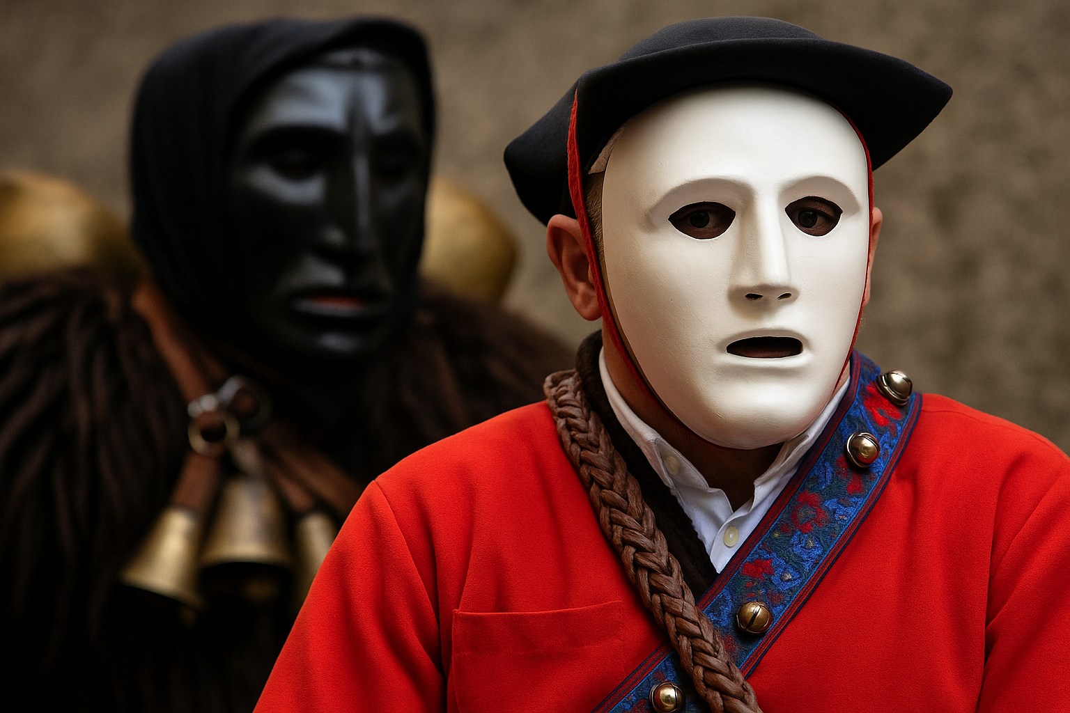 Carnaval masqué en Sardaigne en Février